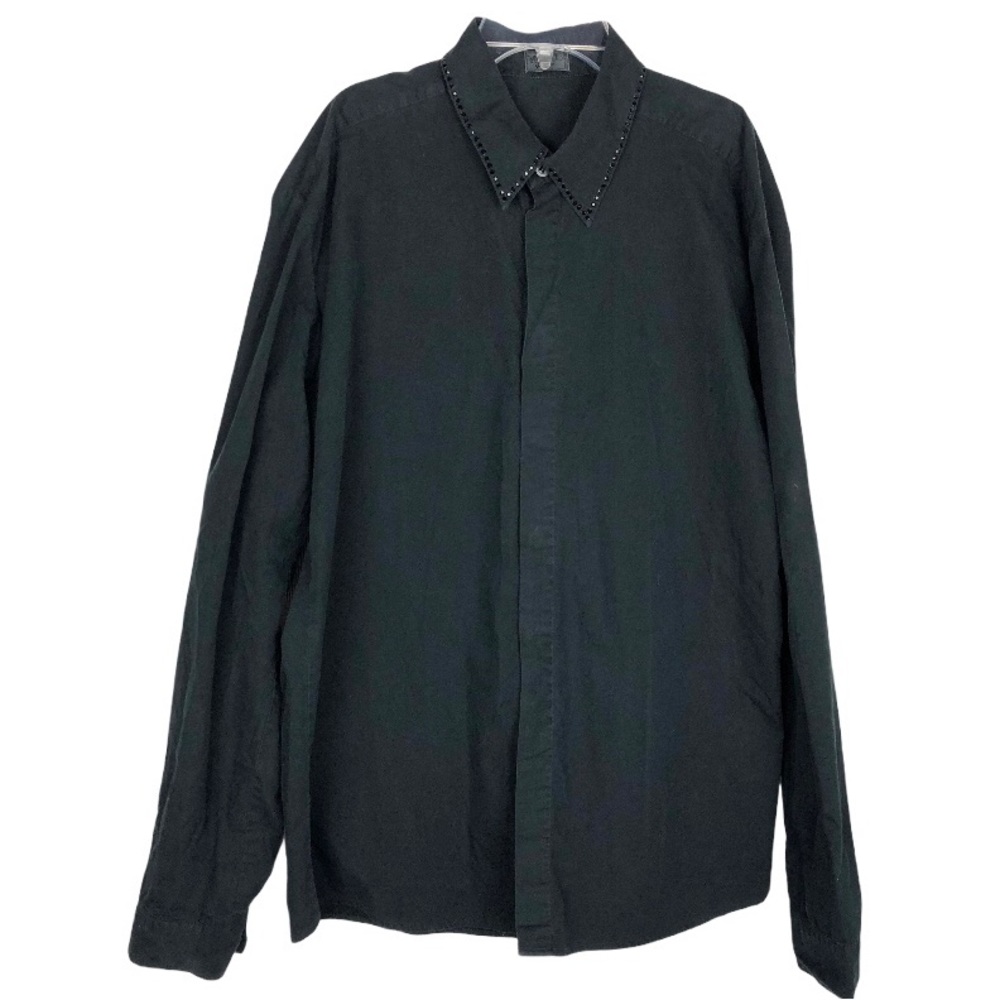 Versus Versace Mens Black Cotton Shirt 38/52